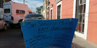 Trabajadores de salud cierran calles del centro histórico