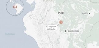 Terremoto de magnitud 7.5 sacude el Amazonas