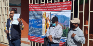 Pobladores de la Mixteca protestan en CONAFOR; piden proyecto