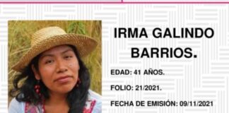 Emiten alerta rosa por desaparición de la ambientalista oaxaqueña Irma Galindo