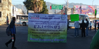 Con bloqueos, SEIEBO piden firma de contrato laboral