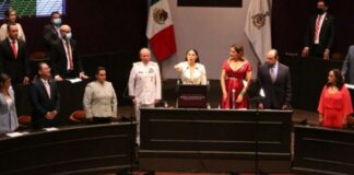 Indira Vizcaíno rinde protesta como gobernadora de Colima