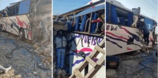 Autobús se estrella con casa en Joquicingo, Estado de México; 5 muertos y 30 heridos