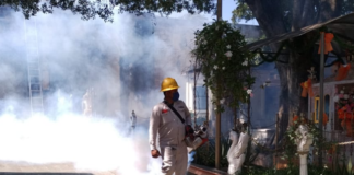 Fumigan panteones de Oaxaca para combatir dengue