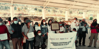 Certifica SSO a comunidades como promotoras de la salud