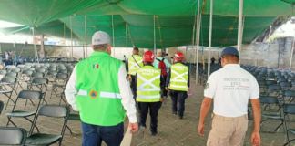 Realizan operativo de protección civil durante la celebración de la Virgen de la Soledad