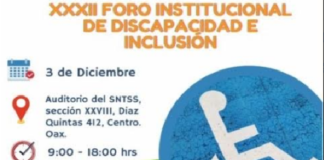 Realizará IMSS Oaxaca el XXXII Foro Institucional de las personas con discapacidad