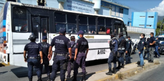 Policía Estatal frustra toma de autobuses a normalistas