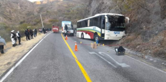 Asaltante muere atropellado por autobús Fypsa