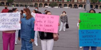 Trabajadores de Insabi se manifiestan en CdMx ante despidos injustificados