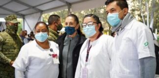 Sheinbaum da negativo a Covid-19 tras contagio de AMLO