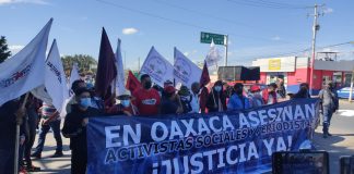 Marcha FPR en Oaxaca para exigir justicia.