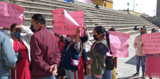 Protestan sindicalizados del municipio de Oaxaca, piden pagos