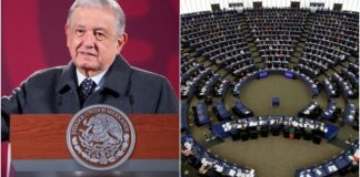 AMLO vuelve a arremeter contra el Parlamento Europeo