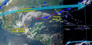 Frente frío 38 se desplazará sobre el norte y oriente del país