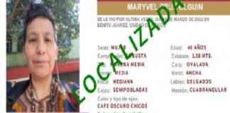 Localizan a la activista y defensora de derechos humanos, Maryvel Cruz Olguín