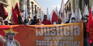 Marcha UACOL para exigir cárcel a ex edil de Miahuatlán