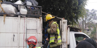 Trabajador muere aplastado por camión de basura en San Antonio de la Cal