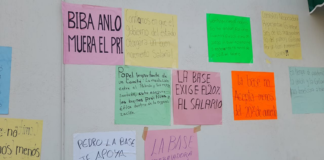 Burócratas protestan para exigir aumento salarial