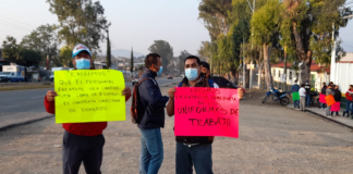 Protestan trabajadores de Liconsa para denunciar violaciones a su contrato laboral