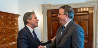 Ebrard se hace prueba PCR tras reunión con Blinken, quien dio positivo a covid-19