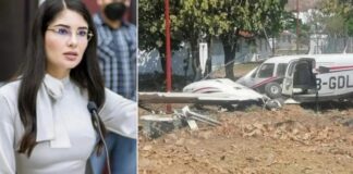 Se accidenta avioneta donde viajaba alcaldesa de Tepic, Geraldine Ponce