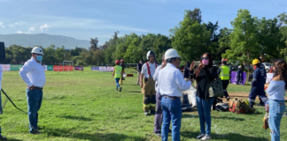 Bomberos de Oaxaca demuestran habilidades de brigadas