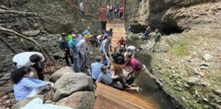 Había dictamen de PC para no utilizar puente colgante