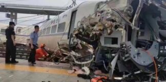 Muere una persona tras descarrilar tren de alta velocidad en China
