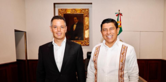 Se reúne el Gobernador Electo Salomón Jara con Murat Hinojosa