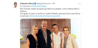 “Traidor es aquel que falta a su palabra”, dice Murat a Vicente Fox