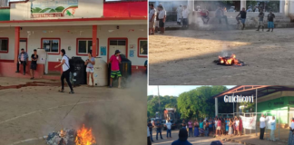 Incendian paquetería electoral en la Costa e Istmo
