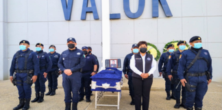 Dan último adiós a Policía Estatal caído en cumplimiento del deber en Tuxtepec