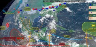 Onda tropical número 23 mantendrá temporal de lluvias en Oaxaca
