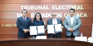 Firman TEEO y OGAIPO convenio para promover la transparencia de justicia electoral,