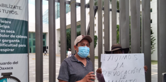 Con protesta, pobladores de Ayoquezco piden revocación de mandato para edil