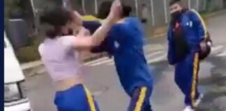 Captan fuerte pelea entre jovencitas de secundaria en la CdMx