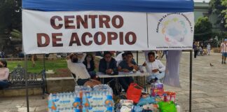 Instalan centro de acopio en la Alameda para apoyar a afectados por “Lester”