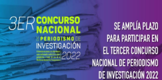 Se amplía plazo para participar en el tercer concurso nacional de periodismo 2022