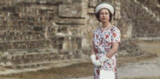 Reina Isabel II: Foto histórica de la monarca en Monte Albán, Oaxaca