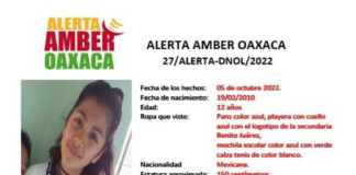 Marchan para exigir aparición de joven en Huajuapan