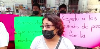 Denuncian conflicto interno en primaria Gonzáles Guardado, exigen clases