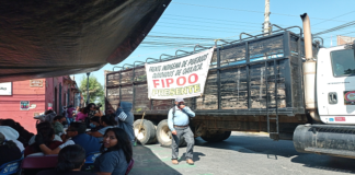 FIPOO cumple tres días de bloqueo en calles del centro histórico