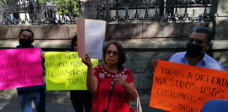 Pobladores de San Sebastián Tutla exigen respeto a usos y costumbres