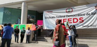 Integrantes de SIFEDS mantienen toma en oficinas de los SSO