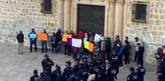 Protestan Vecinos del Fraccionamiento Valle Esmeralda en Municipio de Oaxaca