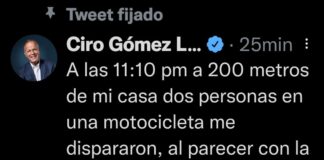 Denuncia periodista Ciro Gómez Leyva intento de asesinato
