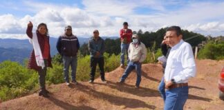 Realizan Sebienti y Cabien trabajos de evaluación de caminos en Santa María Yucunicoco