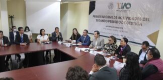 Recibe Congreso de Oaxaca informe del presidente del Tribunal de Justicia Administrativa