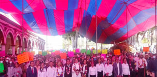 Rinde Arsenio Mejía Primer Informe de Gobierno